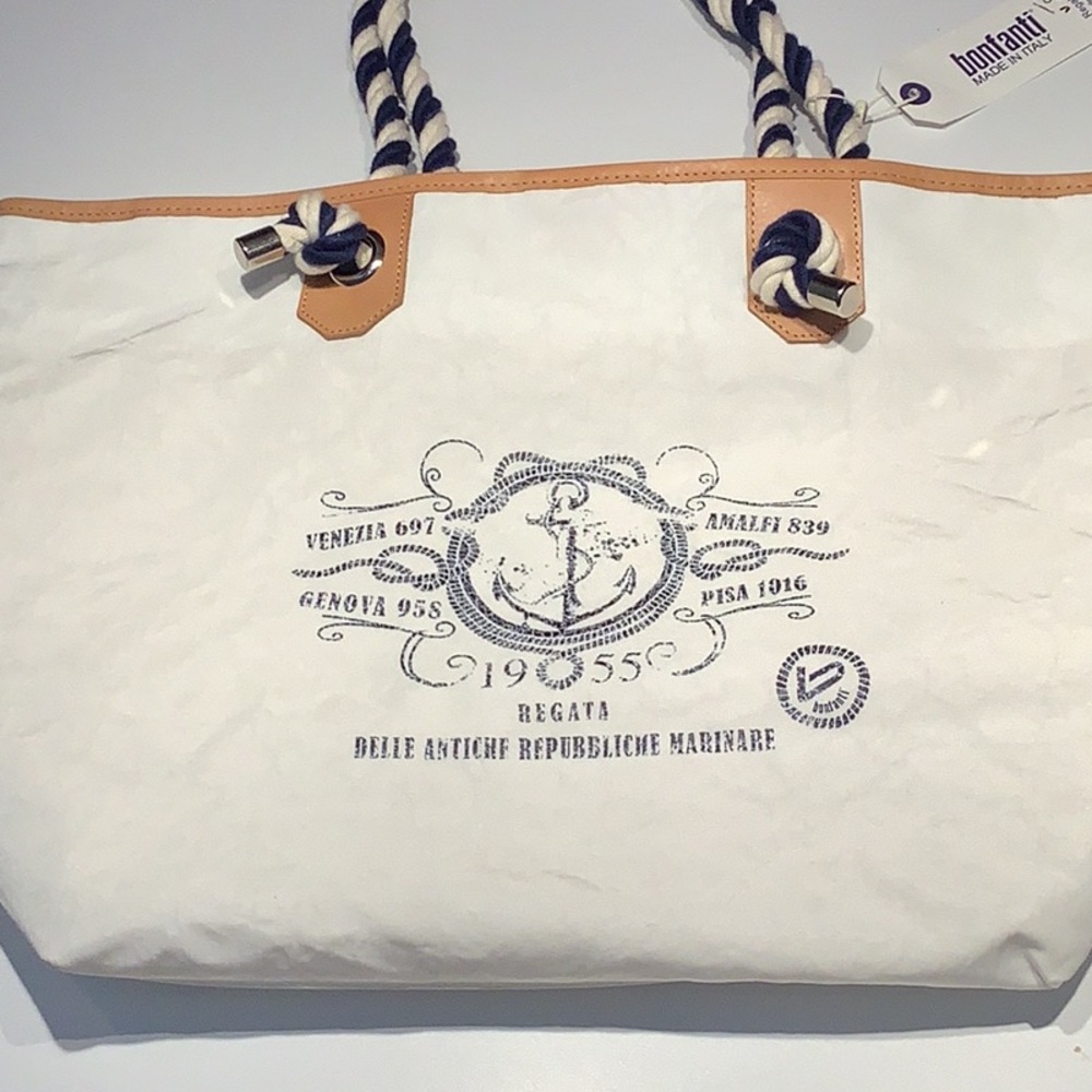 BONFANTI made in Italy Regata collection Tote RARE